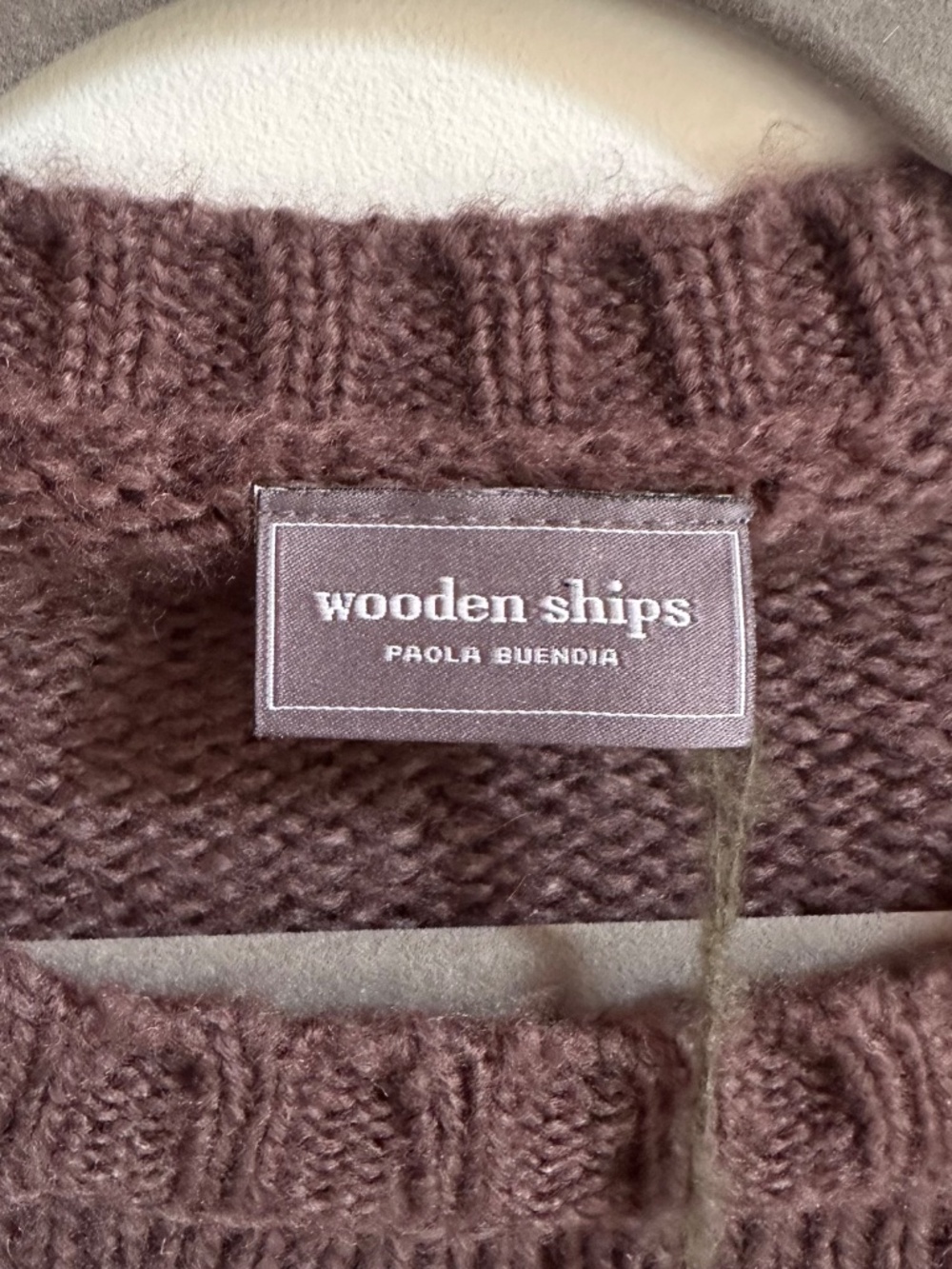 NWT Wooden Ships Pumpkin Spice Mohair Wool Blend Sweater - Picture 5 of 9